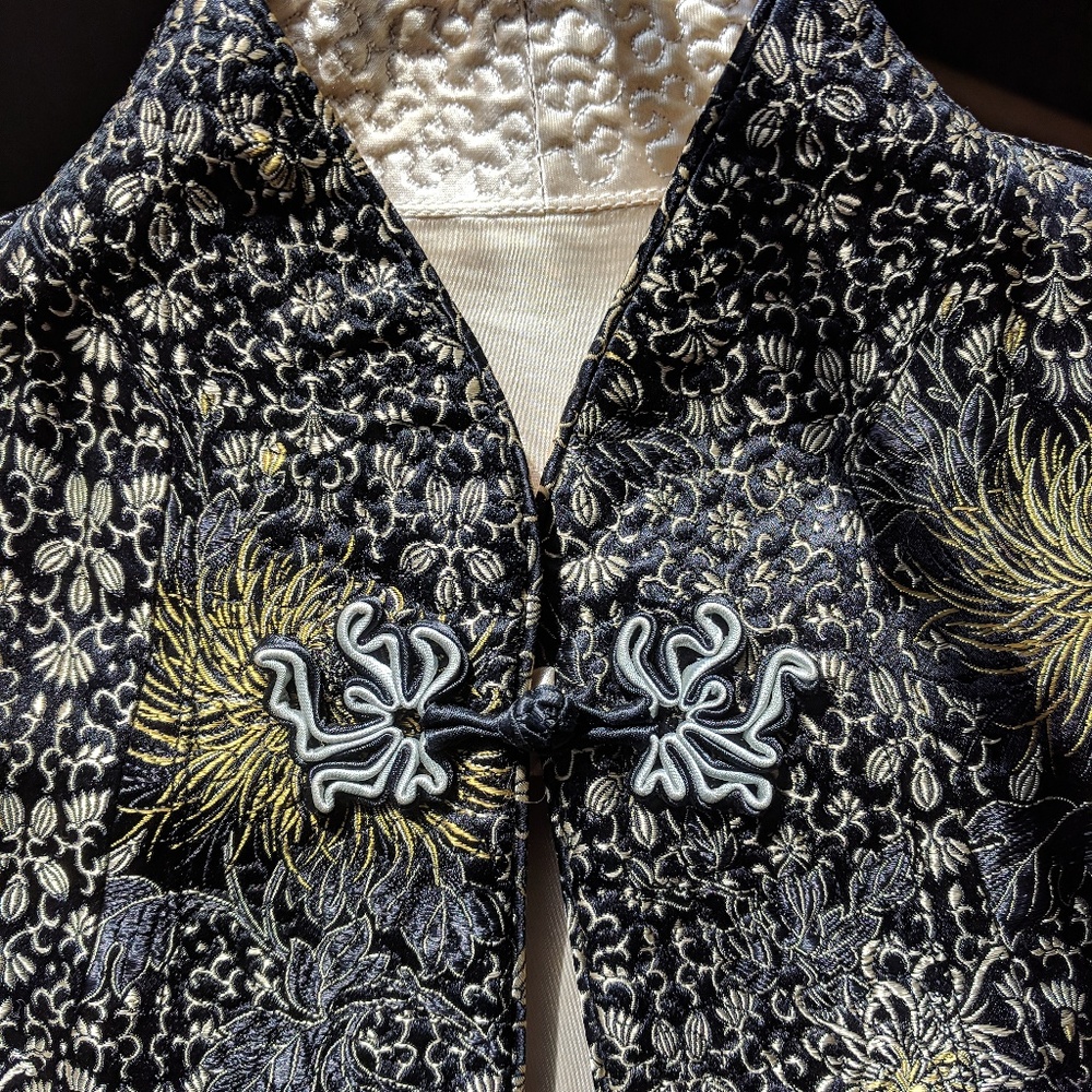 Vintage Asian Silk Reversible Jacket